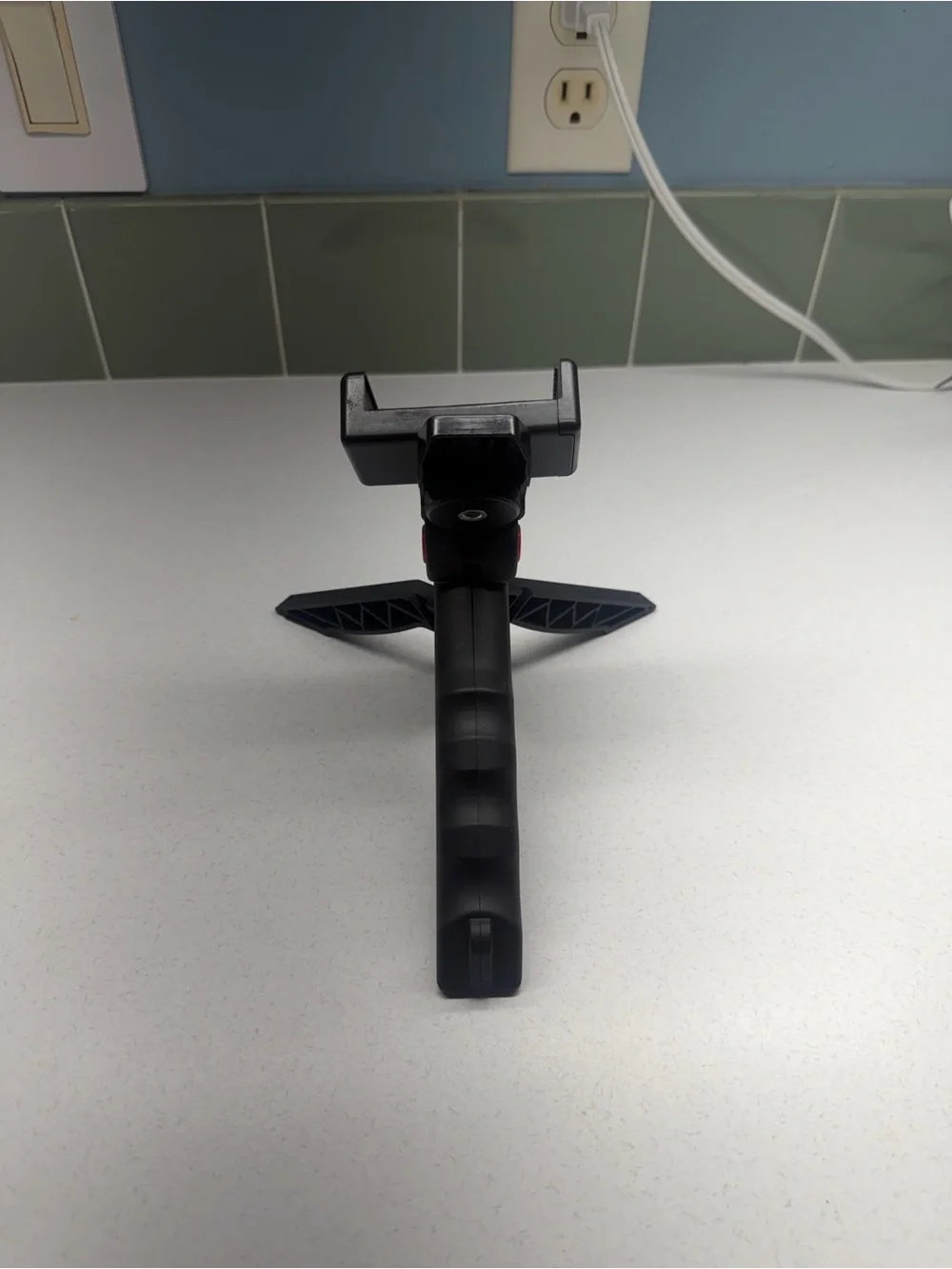 Compact Black Tripod Phone Mount